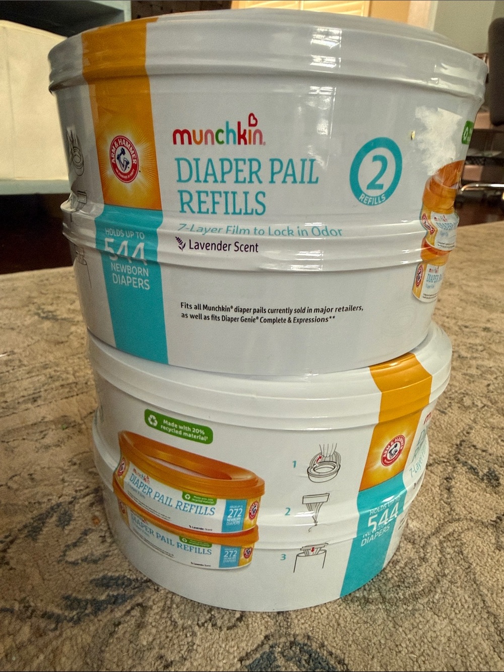 Munchkin Lavender Diaper Pail Refills